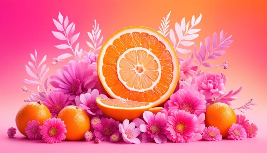 orange pink color combination