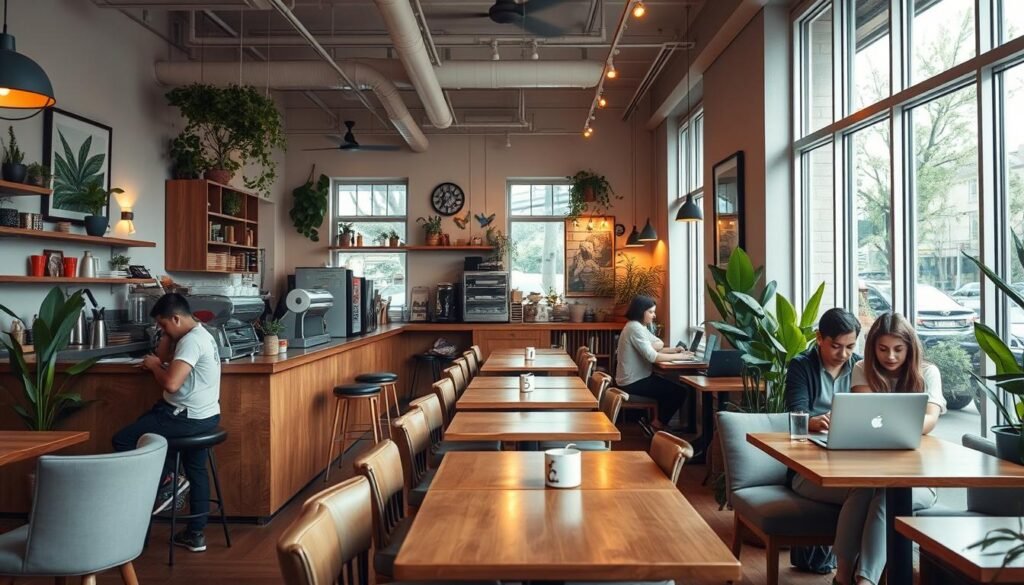 coffee shops for working remotely