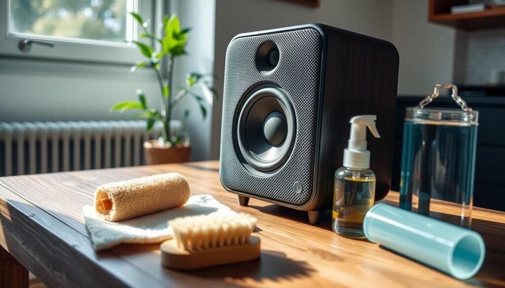 speaker cleaning process